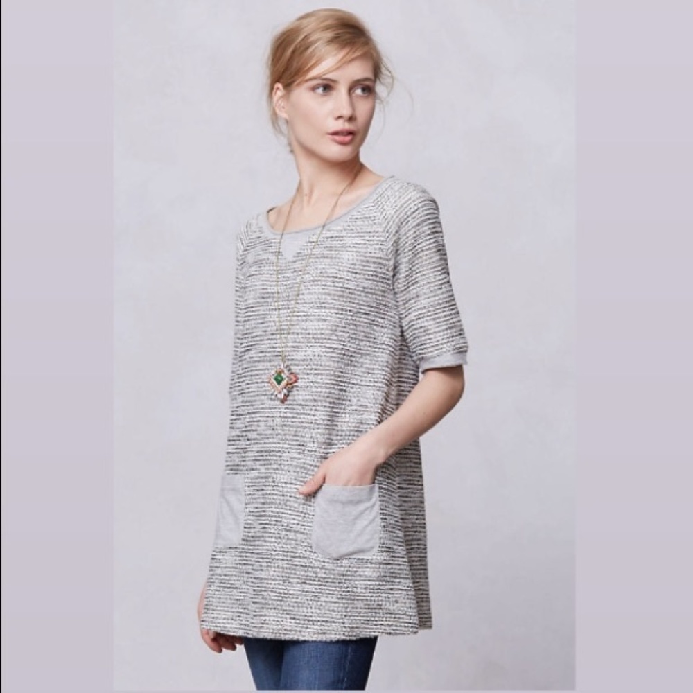 Anthropologie Meadow Rue Tweed Tunic